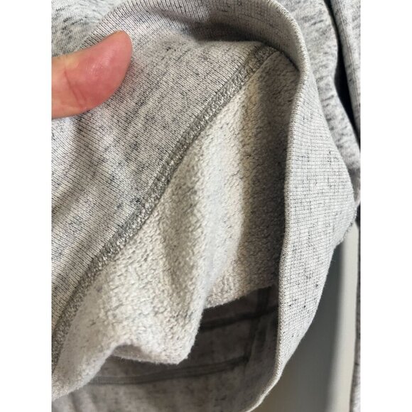Abercrombie Hoodie Floral Embroidery S Gray Preppy Active Sporty Y2K Classic 80s - Picture 10 of 12